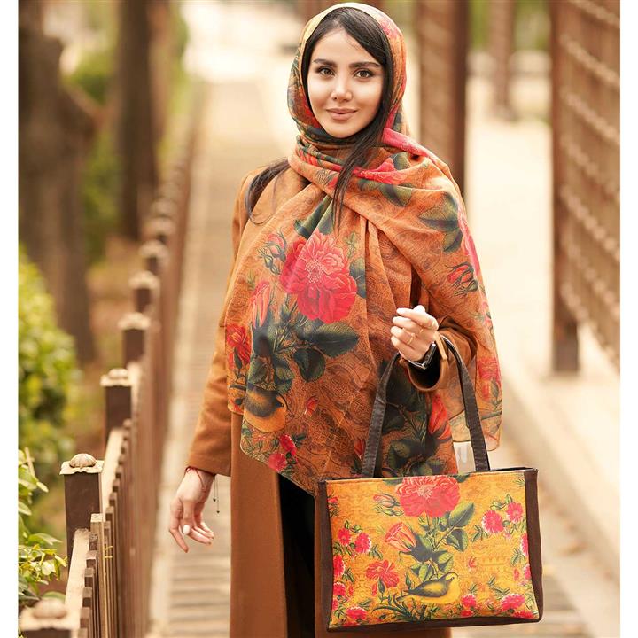 ست کیف و شال زنانه بهار کد ۱۴ Bahar Women Bag and Shawl Set Code 13